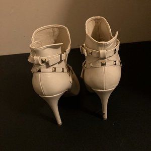 Charlotte Russe  Natural boots with heels